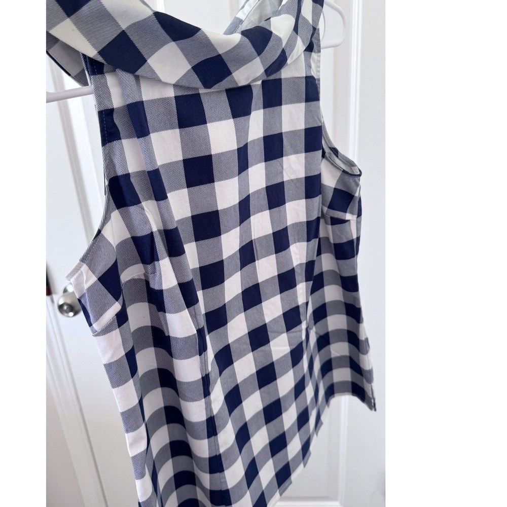 Talbots Audrey Classic Preppy Cottagecore Gingham Top Size Medium - Picture 8 of 8